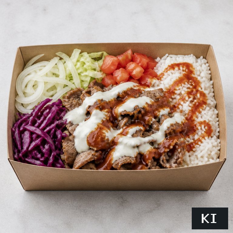 Kebap Box mit Reis